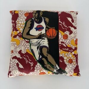 Space Jam Michael Jordan Vintage 1996 Decorative Square Throw Pillow Made in USA